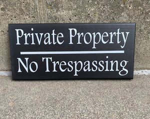 Property Outdoor Signs No Trespassing - Heartfelt Giver