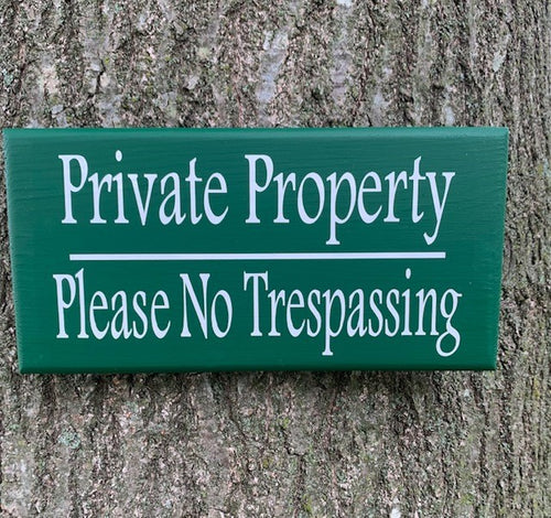 Property Private Sign for Yard of Home or Business by Heartfelt Giver - Heartfelt Giver