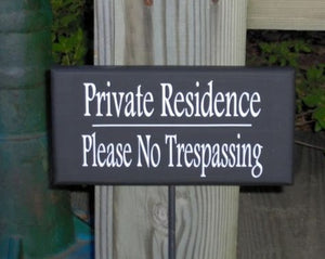 Private Signs on Stake for Lawns - Heartfelt Giver