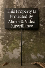 Load image into Gallery viewer, Property Surveillance Sign on a Stake for Yard - Heartfelt Giver