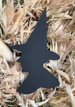 Load image into Gallery viewer, Witch Head Silhouette Wood Halloween Decoration Handcrafted Fall Decor - Heartfelt Giver