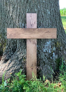 Wood Cross Wood Decor Natural Handcrafted Stained Wood Art by Heartfelt Giver - Heartfelt Giver