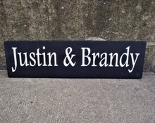 Load image into Gallery viewer, Customized Personalized Last Name First Name Signs Wood for House - Heartfelt Giver