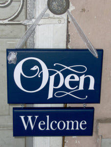 Open Closed Two Tier Reversible Sign for Businesses - Heartfelt Giver