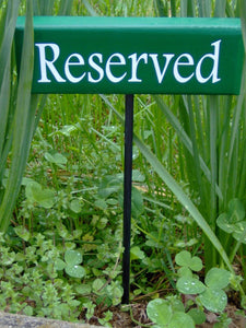 Garden Sign with Stake - Perfect for Labeling Vegetables or as a Reserved Centerpiece Sign by Heartfelt Giver - Heartfelt Giver