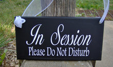 Load image into Gallery viewer, Office In Session Sign Please Do Not Disturb Wood Business Signage Door Decor - Heartfelt Giver
