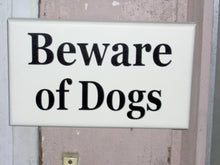 Load image into Gallery viewer, Dog Signs for Homes or Businesses Beware of Dogs Wooden Wall Sign - Heartfelt Giver