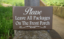 Load image into Gallery viewer, Signs for Deliveries Please Leave Packages Directional Signage by Heartfelt Giver - Heartfelt Giver