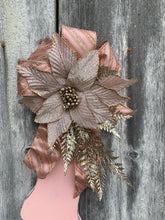 Load image into Gallery viewer, Pink Christmas Stocking Distressed Vintage Inspired - Heartfelt Giver