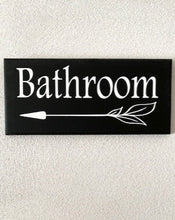 Load image into Gallery viewer, Bathroom Wall Hanging Hallway Directional Signage - Heartfelt Giver