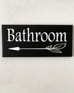 Bathroom Wall Hanging Hallway Directional Signage - Heartfelt Giver