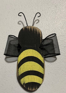 Primitive Rustic Bumble Bee Pick for Planter or Centerpiece - Heartfelt Giver