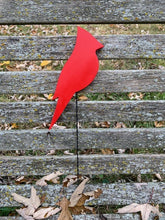 Load image into Gallery viewer, Cardinal Red Bird Handmade Wood Cutout Pick for Centerpieces or Planters or Bouquet - Heartfelt Giver