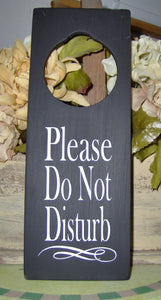 Please Do Not Disturb Door Knob Hanger Wood Office Sign Small Business Sign Gift Ideas - Heartfelt Giver