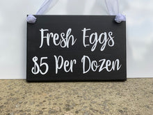 Load image into Gallery viewer, Fresh Eggs Wood Vinyl Sign for Country Farms - Heartfelt Giver