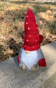 Winter Gnome Christmas Sledding Decoration for Table Shelf or Holiday Tree - Heartfelt Giver