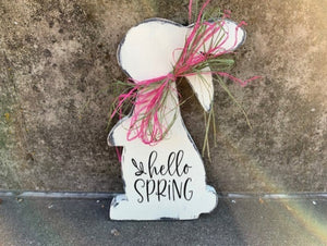 Hello Spring Sign For Front Door Decor - Heartfelt Giver