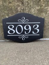 Load image into Gallery viewer, house number exterior wall plaque for home or office 13x10 