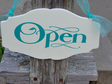 Load image into Gallery viewer, Open Closed Wood Vinyl Sign Two Sided Sign Store Shop Beauty Salon Spa Business Office Supply Doctor Health Professional Welcome Come In - Heartfelt Giver