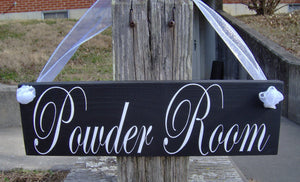 Bathroom Powder Room Sign for the interior decor for your home or business by Heartfelt Giver