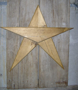 Wooden Star Five Point Star Rustic Farmhouse Primitive Porch Decor Barn Star Wall Decor Wall Hangings Door Decor Patriotic Star Wood Cutout - Heartfelt Giver
