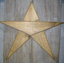 Load image into Gallery viewer, Wooden Star Five Point Star Rustic Farmhouse Primitive Porch Decor Barn Star Wall Decor Wall Hangings Door Decor Patriotic Star Wood Cutout - Heartfelt Giver