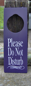 Please Do Not Disturb Door Knob Hanger Wood Vinyl Sign Professional Office Supplies Business Sign Waiting Room Sign Notice Salon Spa Decor - Heartfelt Giver