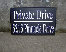 Load image into Gallery viewer, House Number Plaque Wood Vinyl Signs Private Drive House Number Sign Street Address Street Name Sign Outdoor House Signs Privacy Sign Yard - Heartfelt Giver