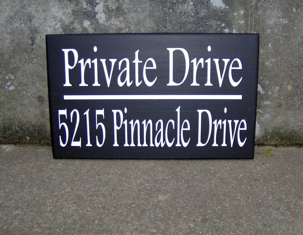 House Number Plaque Wood Vinyl Signs Private Drive House Number Sign Street Address Street Name Sign Outdoor House Signs Privacy Sign Yard - Heartfelt Giver
