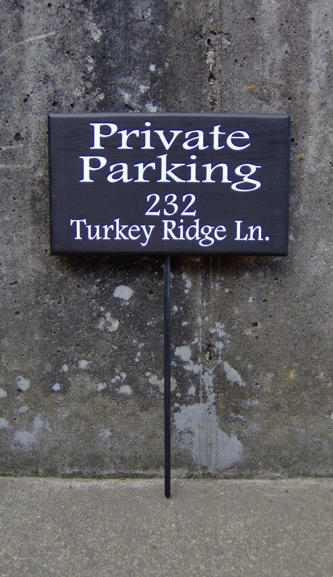 Private Parking Address Sign Wood Vinyl Stake Sign House Number Reserved Driveway Signs Yard Sign Outdoor Sign Parking Sign Wood Sign Art - Heartfelt Giver