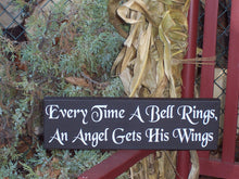 Load image into Gallery viewer, Christmas Signs Every Time Bell Rings Angel Gets His Wings Holiday Wooden Signage Vinyl Sign Wall Hanging Gifts Home Decorations Ornaments - Heartfelt Giver