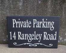 Load image into Gallery viewer, House Number Plaque Wood Vinyl Signs Private Parking House Number Sign Street Address Street Name Sign Outdoor House Signs Privacy Sign Yard - Heartfelt Giver