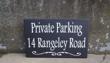 Load image into Gallery viewer, House Number Plaque Wood Vinyl Signs Private Parking House Number Sign Street Address Street Name Sign Outdoor House Signs Privacy Sign Yard - Heartfelt Giver