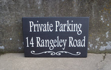Load image into Gallery viewer, House Number Plaque Wood Vinyl Signs Private Parking House Number Sign Street Address Street Name Sign Outdoor House Signs Privacy Sign Yard - Heartfelt Giver