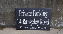 Load image into Gallery viewer, House Number Plaque Wood Vinyl Signs Private Parking House Number Sign Street Address Street Name Sign Outdoor House Signs Privacy Sign Yard - Heartfelt Giver