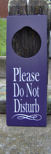 Please Do Not Disturb Door Knob Hanger Wood Vinyl Sign Professional Office Supplies Business Sign Waiting Room Sign Notice Salon Spa Decor - Heartfelt Giver