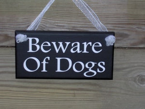 Beware of Dogs Wood Sign Vinyl Security Pet Supplies Door Hanger Outdoor Gate Sign Porch Wall Hanging Entry Door Dogs Sign Family Pet Sign - Heartfelt Giver