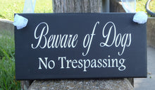 Load image into Gallery viewer, No Trespassing Dog Sign Wood Vinyl Gate Signs For Fences Outdoor Private Respect Boundaries Keep Out Message For Home Owners And Businesses - Heartfelt Giver