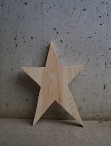 Star Unfinished Wood Shape Cutouts Primitive Wood Star Rustic Farmhouse Decor Blank Wood Sign Decor Craft Supplies Home Wooden Door Plaque - Heartfelt Giver