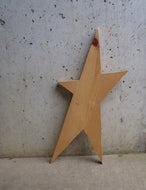 Star Unfinished Wood Shape Cutouts Primitive Wood Star Rustic Farmhouse Decor Blank Wood Sign Decor Craft Supplies Home Wooden Door Plaque - Heartfelt Giver