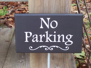 No Parking Wood Vinyl Stake Yard Sign Private Outdoor Sign Garage Sign Driveway Sign Custom Sign Solutions For House Sign New Home Gift Sign - Heartfelt Giver