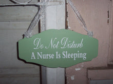 Load image into Gallery viewer, Nurse Sleeping Sign Do Not Disturb Door Decor