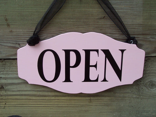 Open Closed Sign Business Door Decor