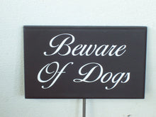 Load image into Gallery viewer, Beware of Dogs Wood Vinyl Yard Stake Sign Dog Signs Pet Supplies Pet Lover Porch Sign Outdoor Sign Garden Sign Home Decor Signs Security - Heartfelt Giver