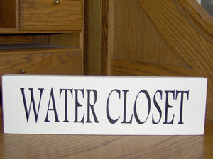 Water Closet Signs for your interior home or office decor.  by Heartfelt Giver
