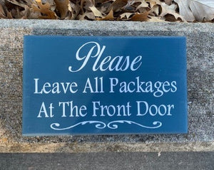 Signs for Deliveries Please Leave Packages Directional Signage by Heartfelt Giver - Heartfelt Giver