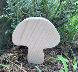 Mushroom Wood Shape Cutout for Crafts - Heartfelt Giver