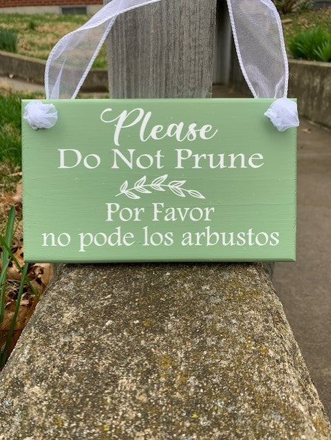 Landscaper Signs Please Do Not Prune Multi Language Yard Signs for Lawn by Heartfelt Giver - Heartfelt Giver