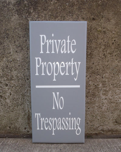 Privacy Vertical Sign Entrance Wall Plaque for Homes or Businesses - Heartfelt Giver