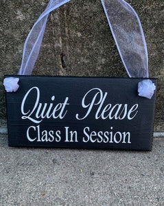 Quiet Please Session Door Sign for Homes Offices Businesses by Heartfelt Giver - Heartfelt Giver
